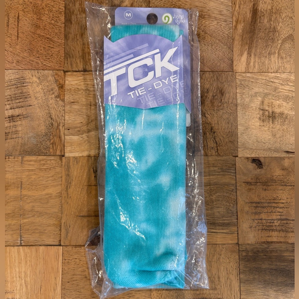 TCK Turquoise Tie-Dye Socks